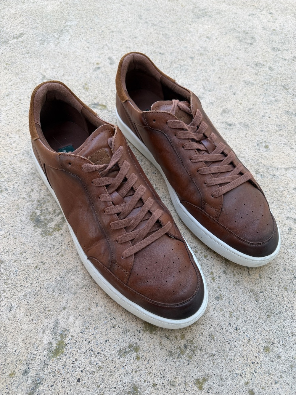 Rodd & Gunn Men's Sussex Street Brown Leather Sneakers Size 46/13